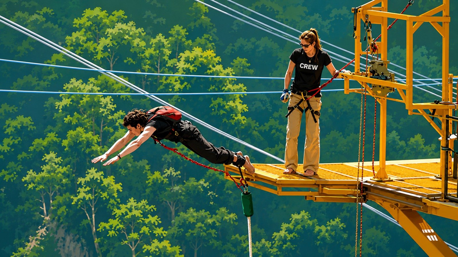 Jumpin Heights Bungy Platform
